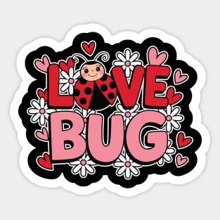 Love Bug: Cute Ladybug Valentine Sticker